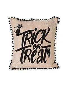 Kissen Trick Or Treat Mit Fledermaus & Katze 40x40cm