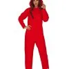 Verbrecherin Jumpsuit Rot