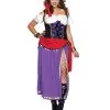 Wahrsagerin Kostüm Plus Size -Günstiger Karneval Universum Shop wahrsagerin kostuem plussize leg avenue traveling gypsy costume 36890