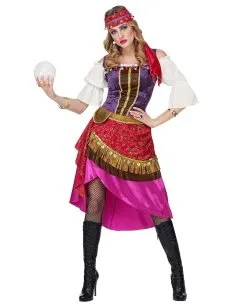 Hellseherin Kostüm Mit Stirnband -Günstiger Karneval Universum Shop wahrsagerin kostuem zigeunerin kostuem kartenlegerin kostuem gypsy lady costume 36564 04