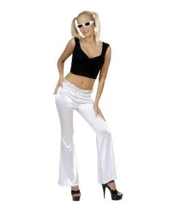 Weiße Schlaghose 7 Weiße Schlaghose -Günstiger Karneval Universum Shop weisse schlaghose 70er jahre schlaghose 80er jahre schlaghose disco hose bild3 23345