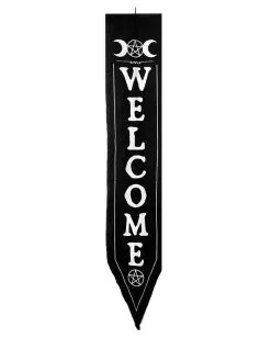 Witches Welcome Banner 2-tlg. Set -Günstiger Karneval Universum Shop witches welcome banner set hexen dekoration halloween dekoration wicca decoration 52611 03