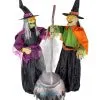 2 Kochende Hexenschwestern Mit Kessel 180cm 2 2 Kochende Hexenschwestern Mit Kessel 180cm -Günstiger Karneval Universum Shop zwei kochende hexenschwestern mit hexenkessel halloween animatronic cooking witches with cauldron 51760 01